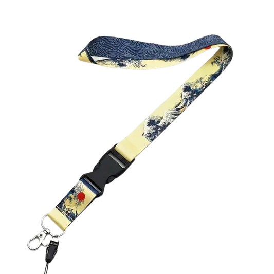 Hokkaido Great Wave Off Lanyard/Pass Holder