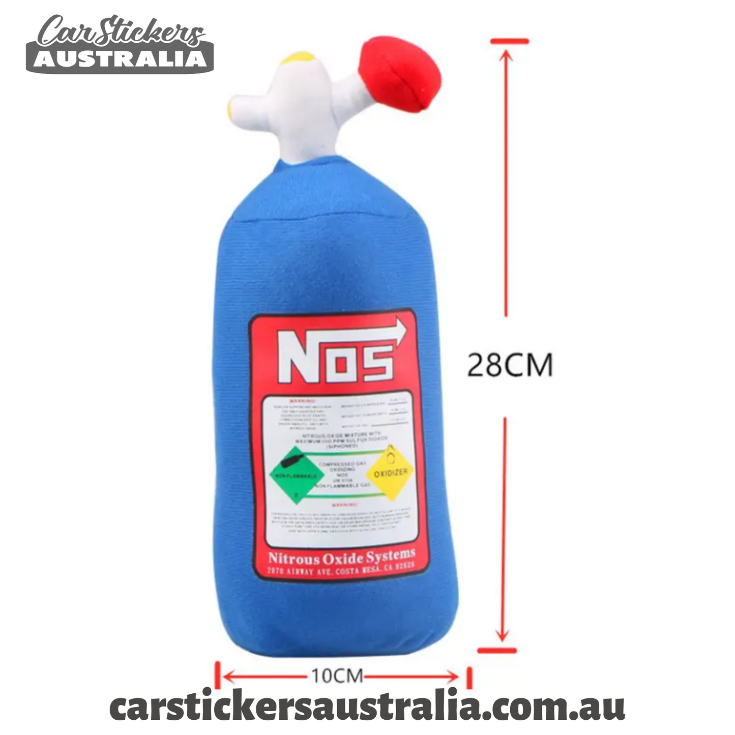 Nitrogen Nos Car Headrest Cushion Plushy