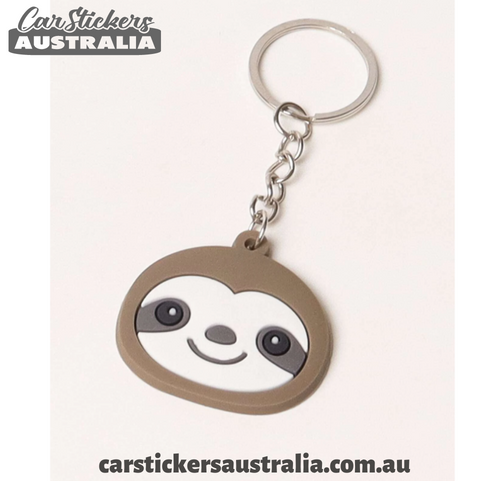 Sloth Face Keyring