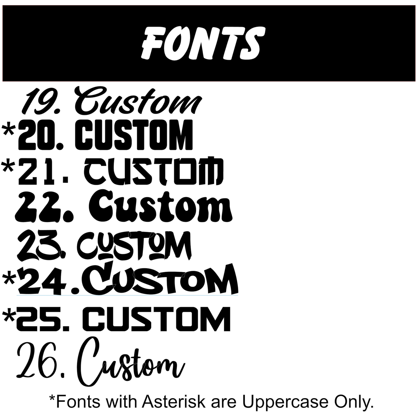 Create Your Own Custom Decal - 600mm