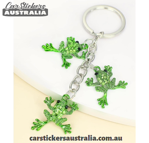 Triple Froggy Keyring